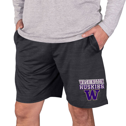 Men's Concepts Sport Charcoal Washington Huskies Bullseye Knit Jam Shorts