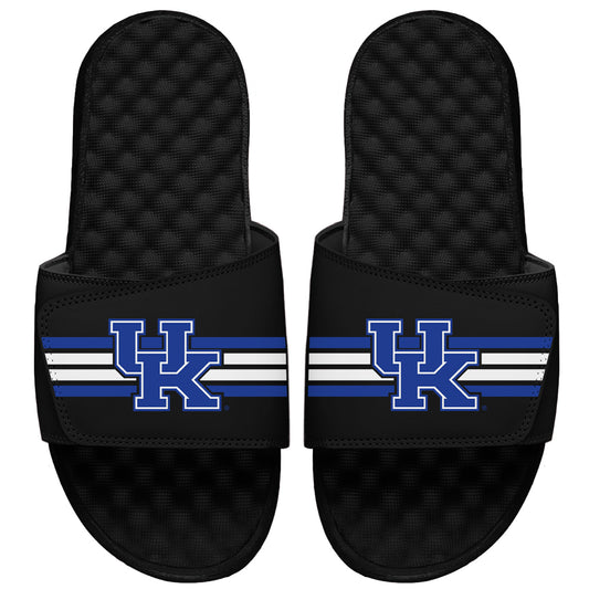 Youth ISlide Black Kentucky Wildcats Varsity Stripes Slide Sandals