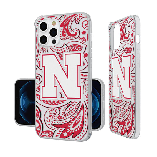 Nebraska Huskers iPhone Paisley Design Clear Case