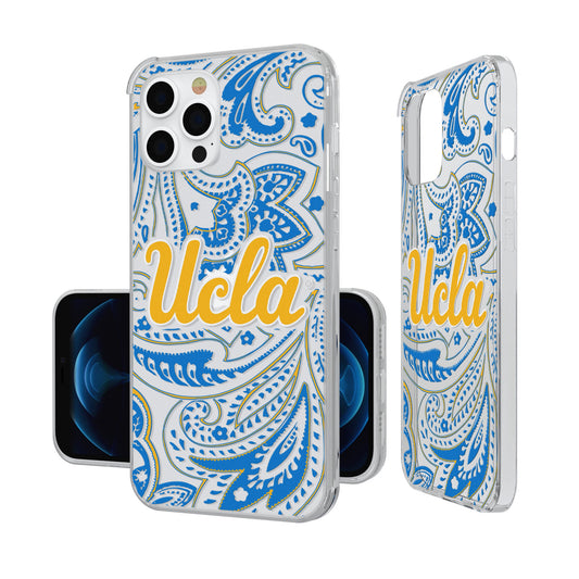 UCLA Bruins iPhone Paisley Design Clear Case