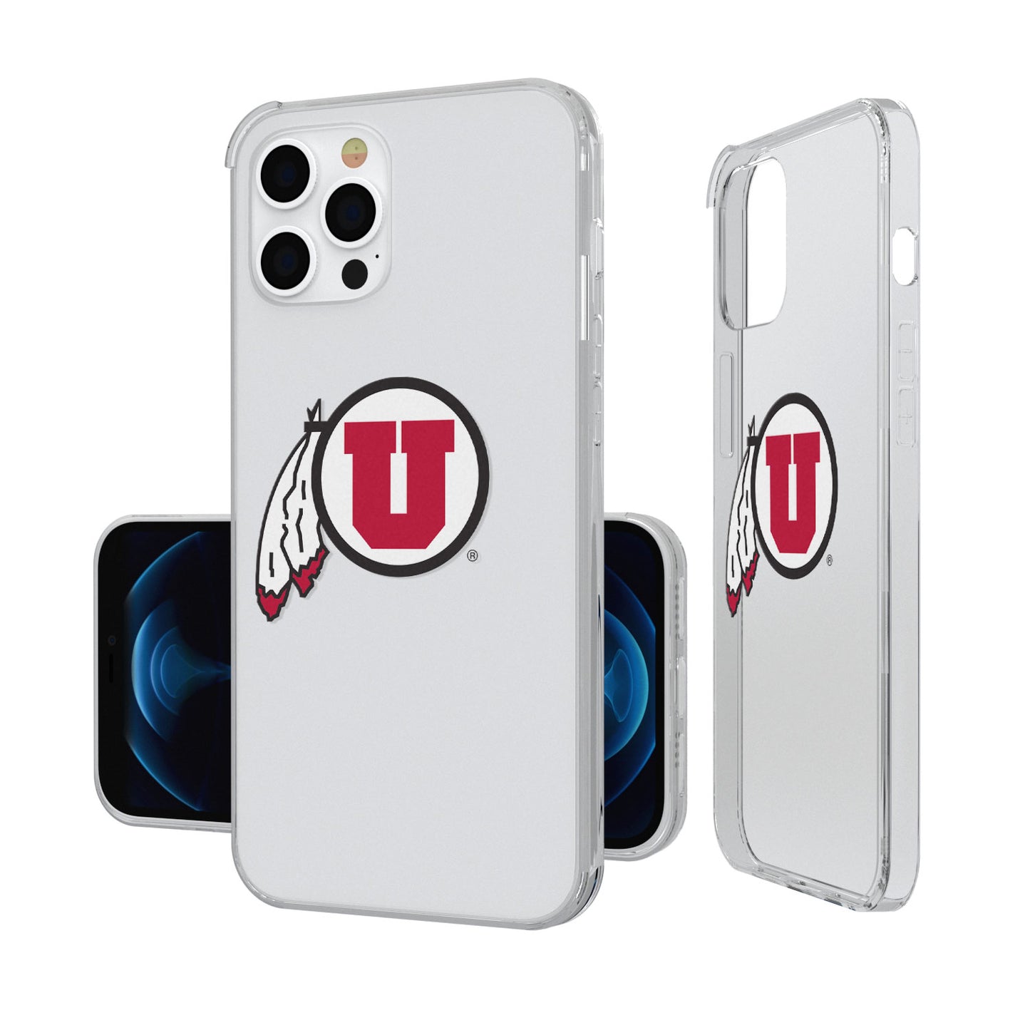 Utah Utes iPhone Insignia Design Clear Case