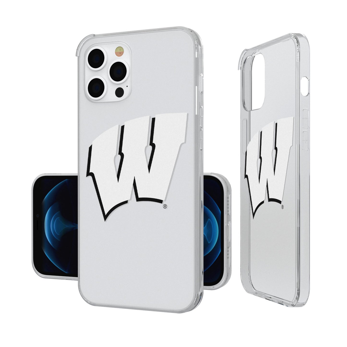 Wisconsin Badgers iPhone Insignia Design Clear Case