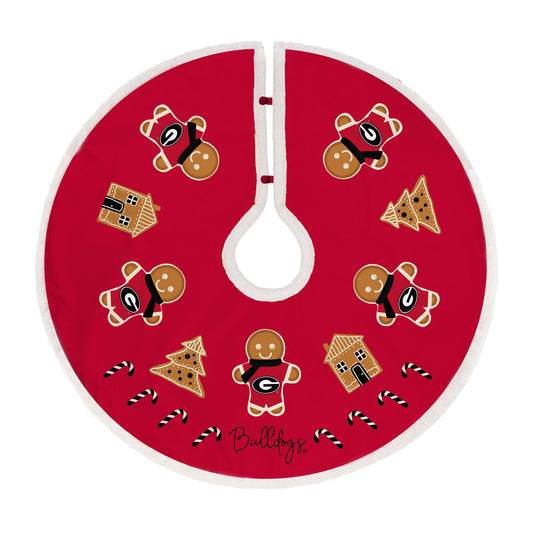 Georgia Bulldogs Gingerbread Tree Skirt