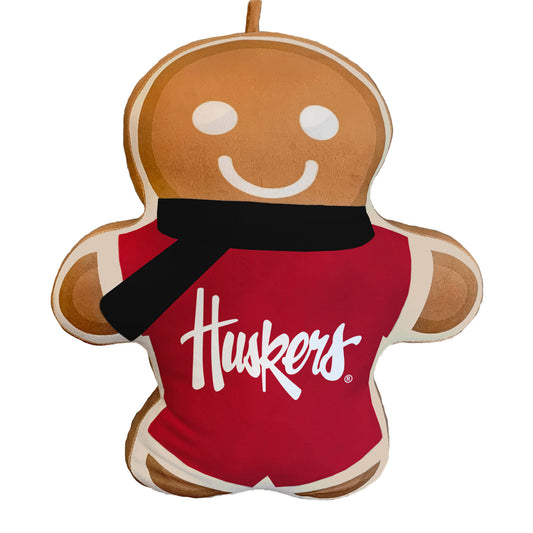 Nebraska Huskers Gingerbread Holiday Plushlete