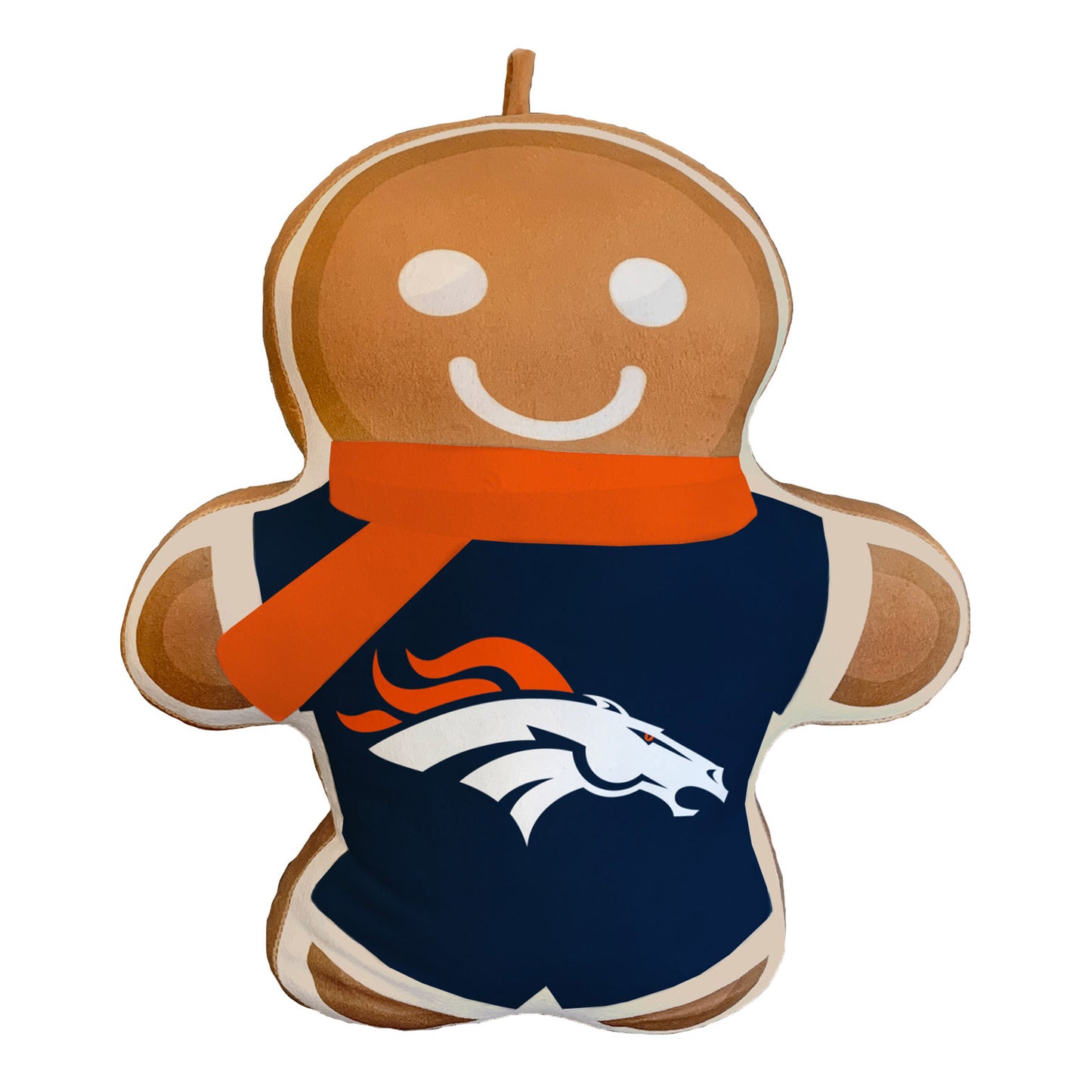 Denver Broncos Gingerbread Holiday Plushlete