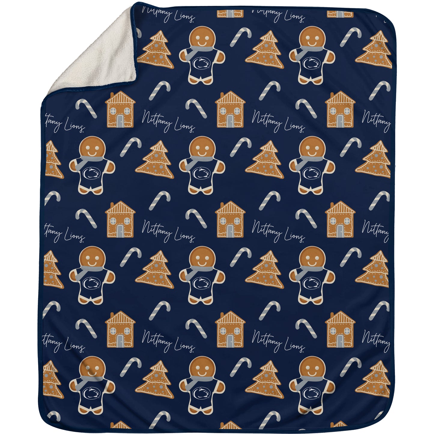 Penn State Nittany Lions 60" x 70" Gingerbread Throw Blanket