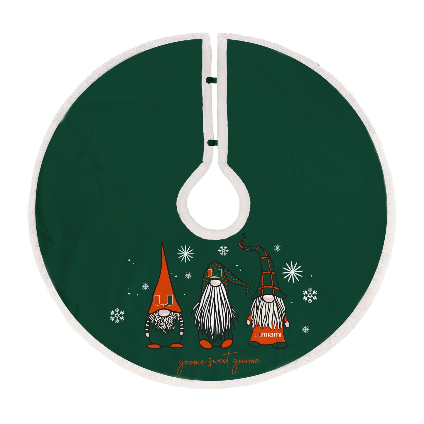 Miami Hurricanes Gnome Tree Skirt