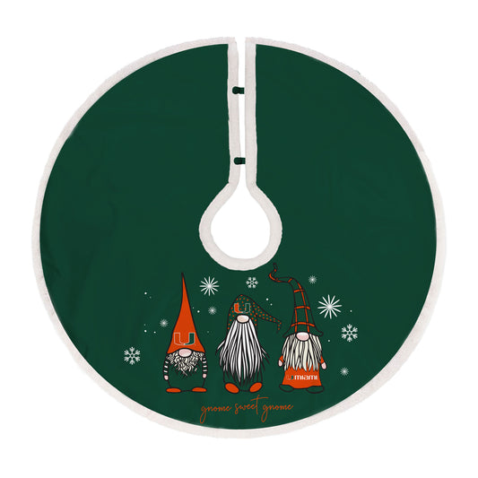 Miami Hurricanes Gnome Tree Skirt