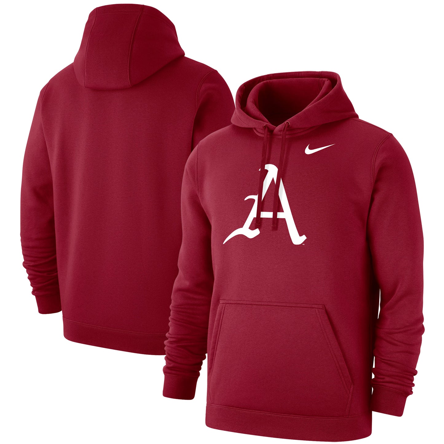 Men's Nike Cardinal Arkansas Razorbacks Big & Tall Alternate Logo Club Pullover Hoodie