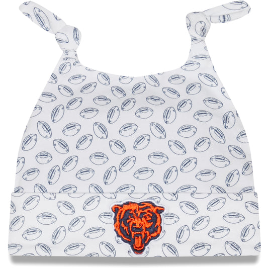 Infant New Era White Chicago Bears Cutie Cuffed Knit Hat