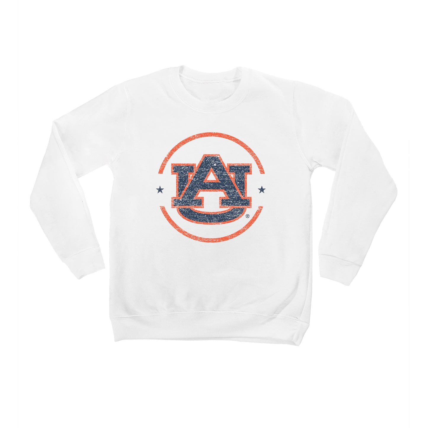 Youth White Auburn Tigers End Zone Pullover Sweatshirt