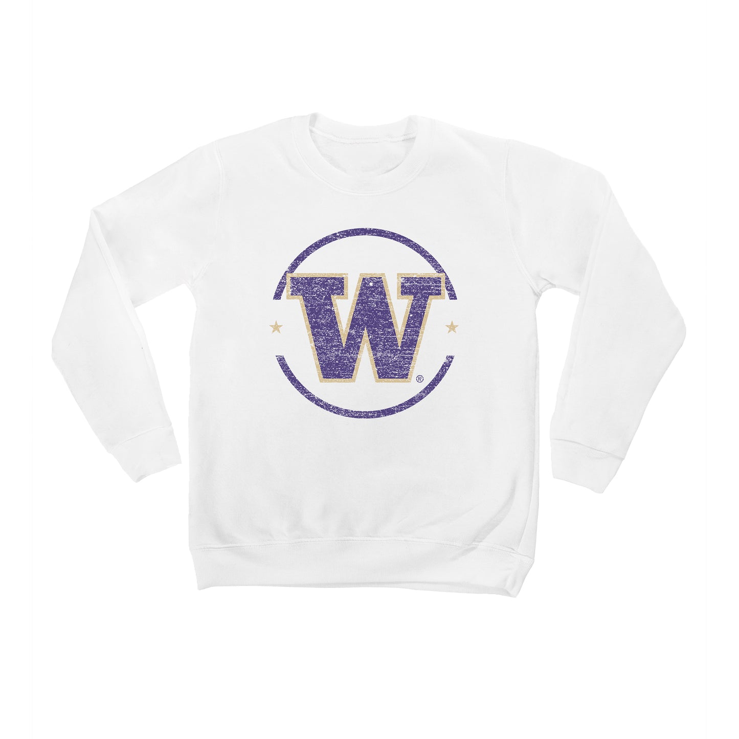 Youth White Washington Huskies End Zone Pullover Sweatshirt