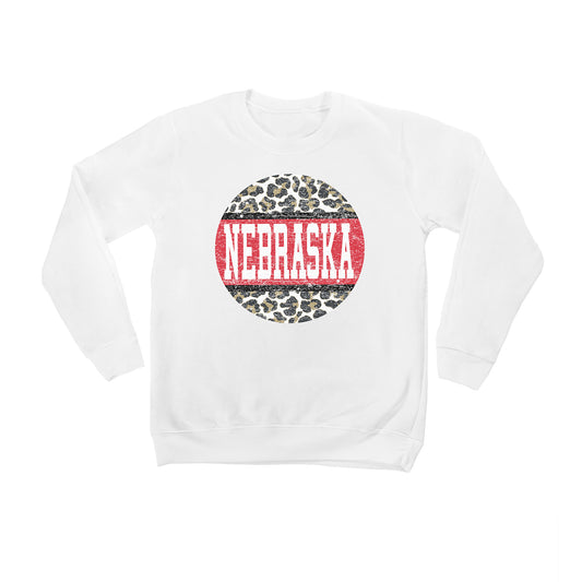 Youth White Nebraska Huskers Scoop & Score Pullover Sweatshirt