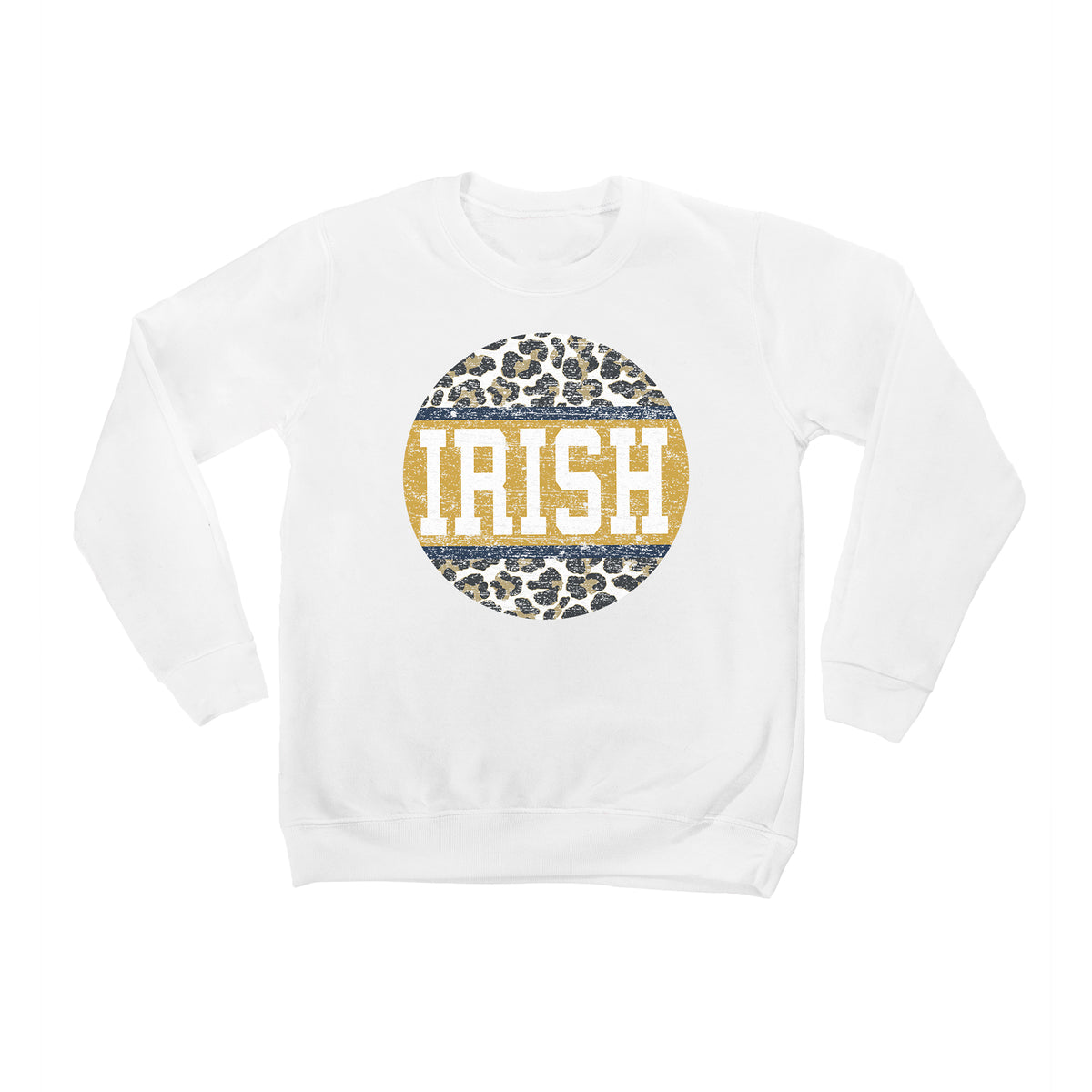 Youth White Notre Dame Fighting Irish Scoop & Score Pullover Sweatshirt