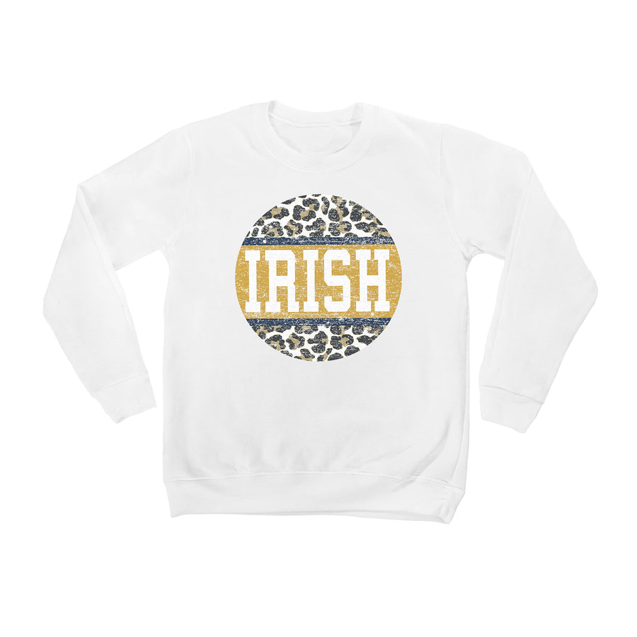 Youth White Notre Dame Fighting Irish Scoop & Score Pullover Sweatshirt
