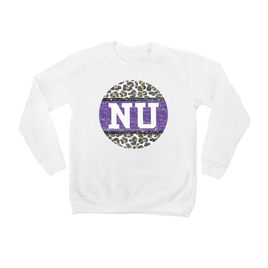 Youth White Northwestern Wildcats Scoop & Score Pullover Sweatshirt