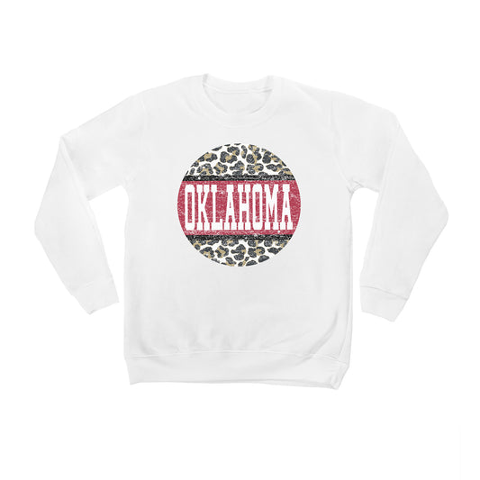 Youth White Oklahoma Sooners Scoop & Score Pullover Sweatshirt