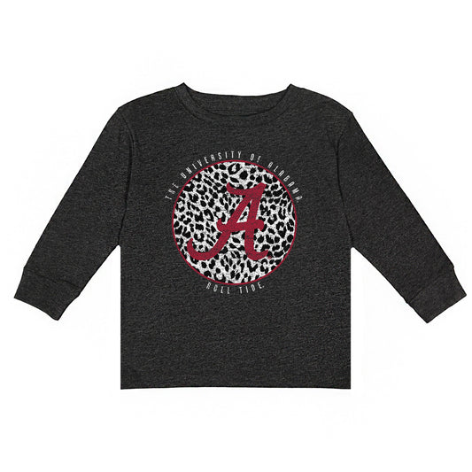 Girls Toddler Charcoal Alabama Crimson Tide Call the Shots Long Sleeve T-Shirt