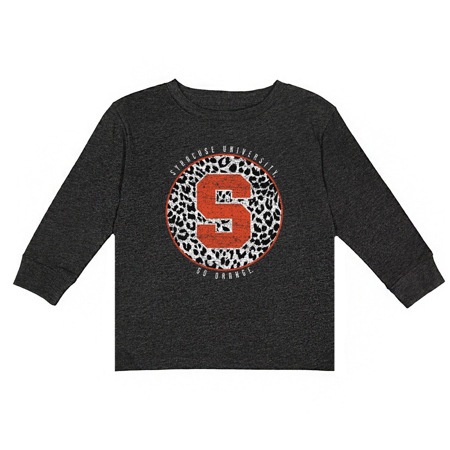 Girls Toddler Charcoal Syracuse Orange Call the Shots Long Sleeve T-Shirt