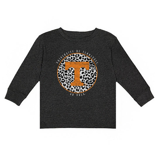 Girls Toddler Charcoal Tennessee Volunteers Call the Shots Long Sleeve T-Shirt