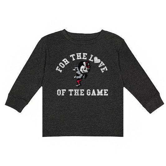 Toddler Charcoal Ohio State Buckeyes For the Love Long Sleeve T-Shirt