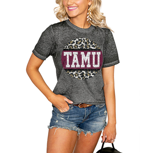 Women's Charcoal Texas A&M Aggies Scoop & Score Boyfriend T-Shirt