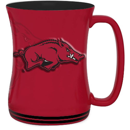 Arkansas Razorbacks 16oz. Sculpted Barista Mug