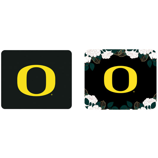 Oregon Ducks Floral Mousepad 2-Pack