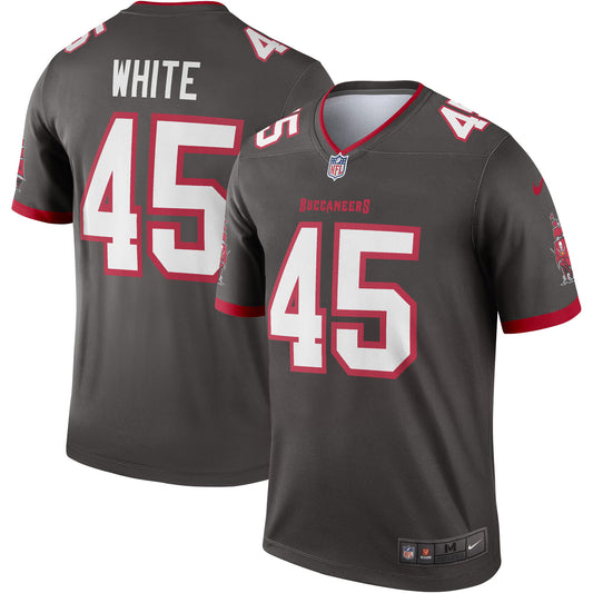 Men's Nike Devin White Pewter Tampa Bay Buccaneers Alternate Legend Jersey