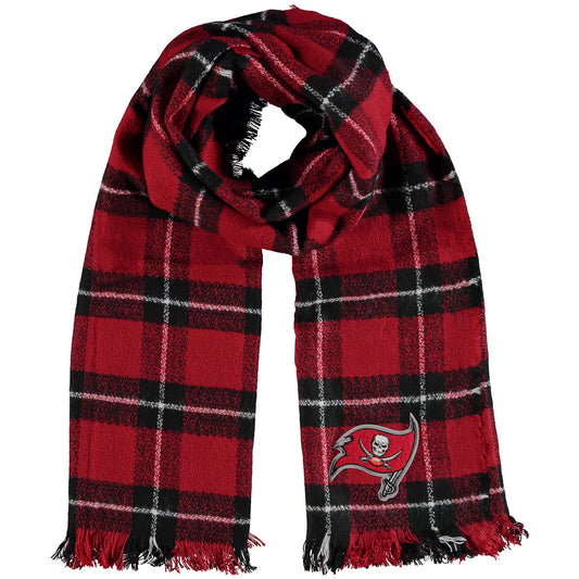 Women's Little Earth Tampa Bay Buccaneers Plaid Blanket Scarf