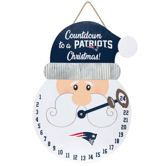 FOCO New England Patriots Countdown Santa Sign