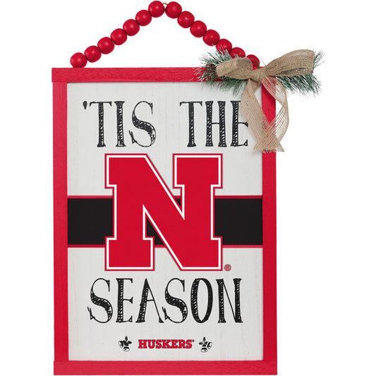 FOCO Nebraska Huskers 'Tis the Season Sign