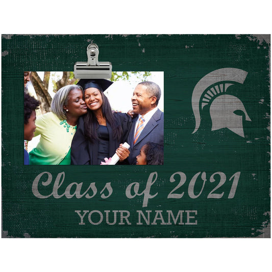 Michigan State Spartans 10.5'' x 8'' Class of 2021 Personalized Clip Frame