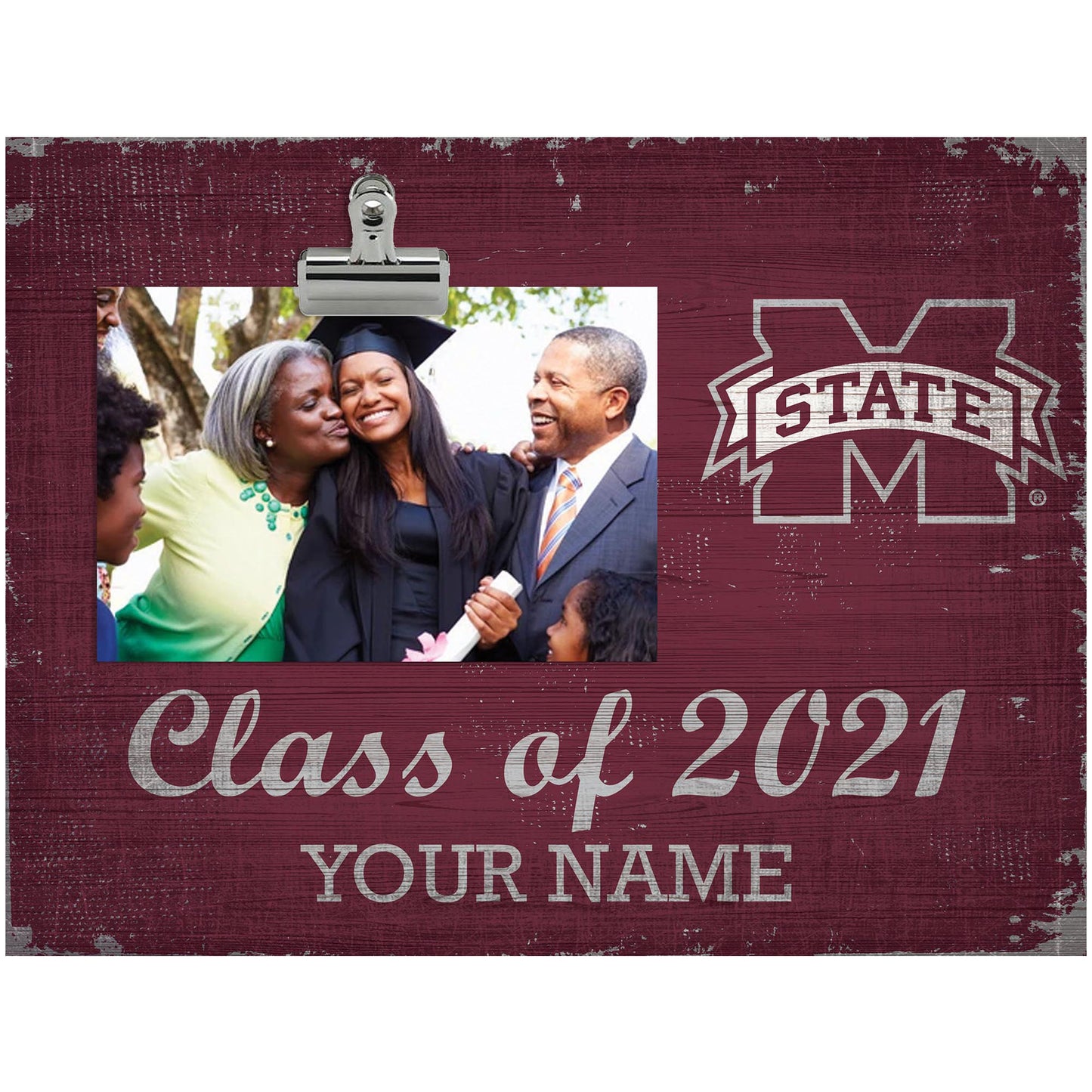 Mississippi State Bulldogs 10.5'' x 8'' Class of 2021 Personalized Clip Frame