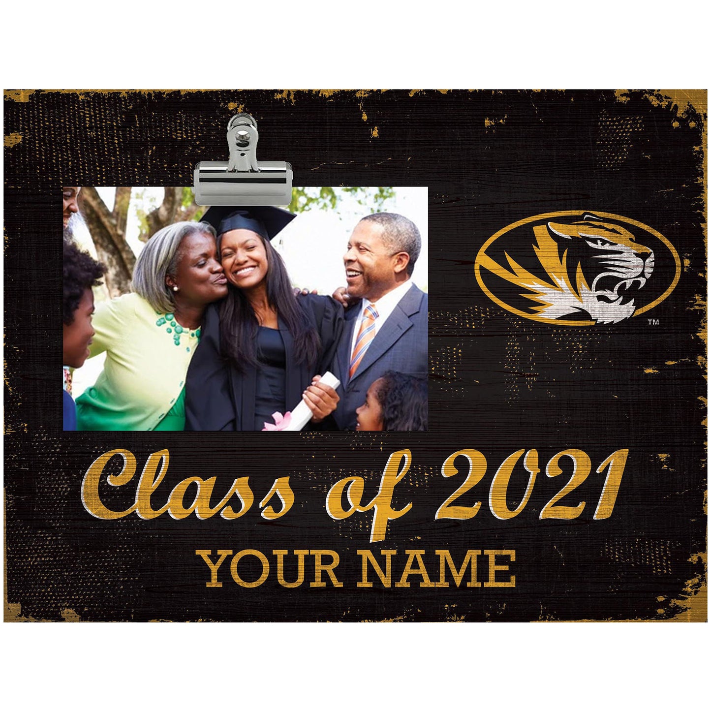 Missouri Tigers 10.5'' x 8'' Class of 2021 Personalized Clip Frame