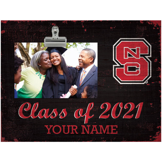 NC State Wolfpack 10.5'' x 8'' Class of 2021 Personalized Clip Frame