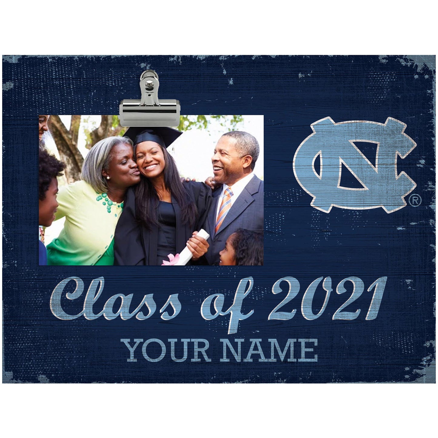 North Carolina Tar Heels 10.5'' x 8'' Class of 2021 Personalized Clip Frame