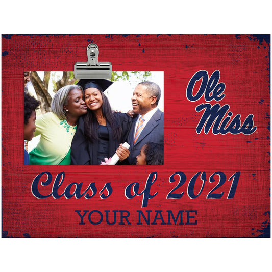 Ole Miss Rebels 10.5'' x 8'' Class of 2021 Personalized Clip Frame