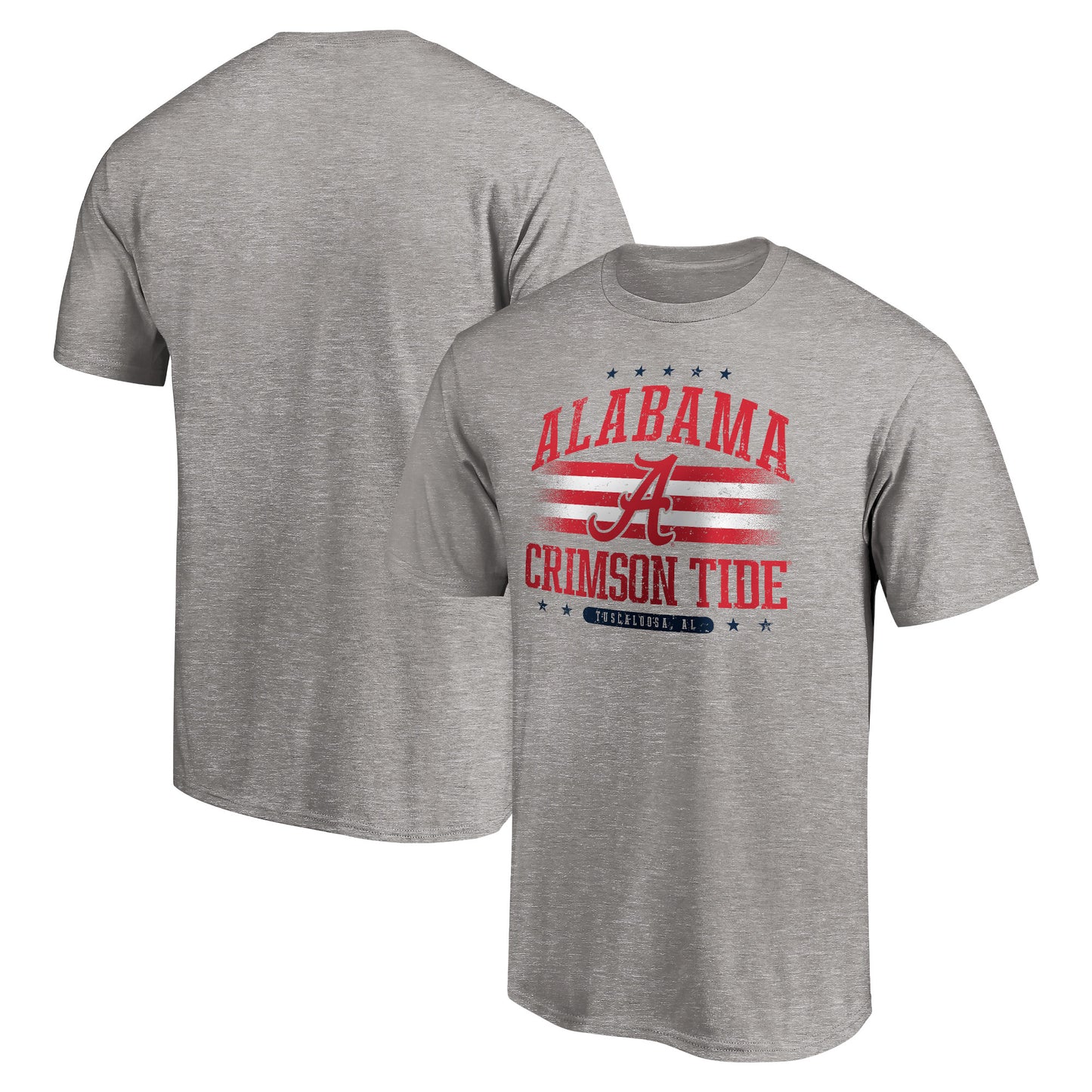 Men's Heathered Gray Alabama Crimson Tide Americana T-Shirt