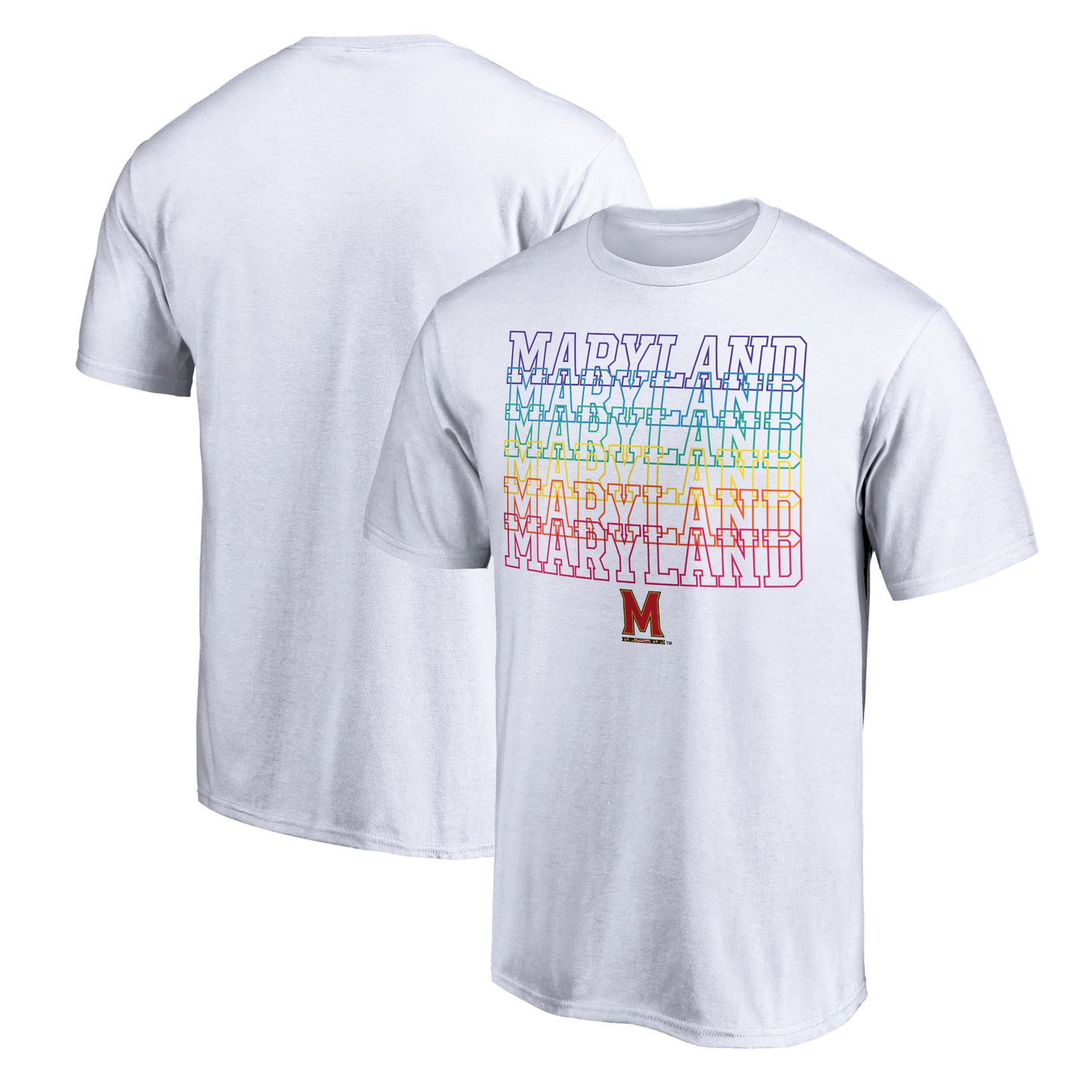 Men's White Maryland Terrapins City Pride T-Shirt