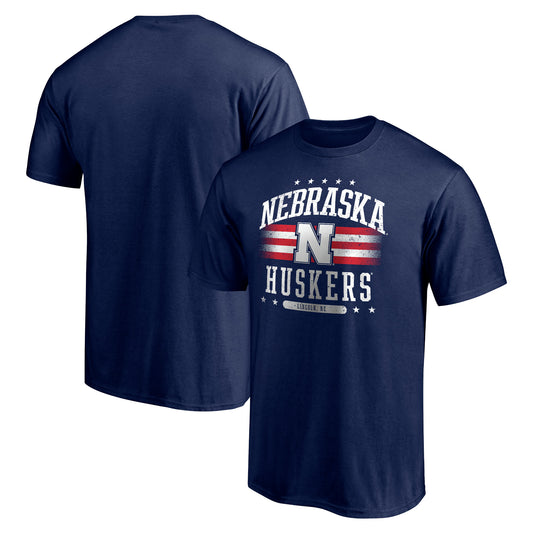 Men's Navy Nebraska Huskers Americana T-Shirt