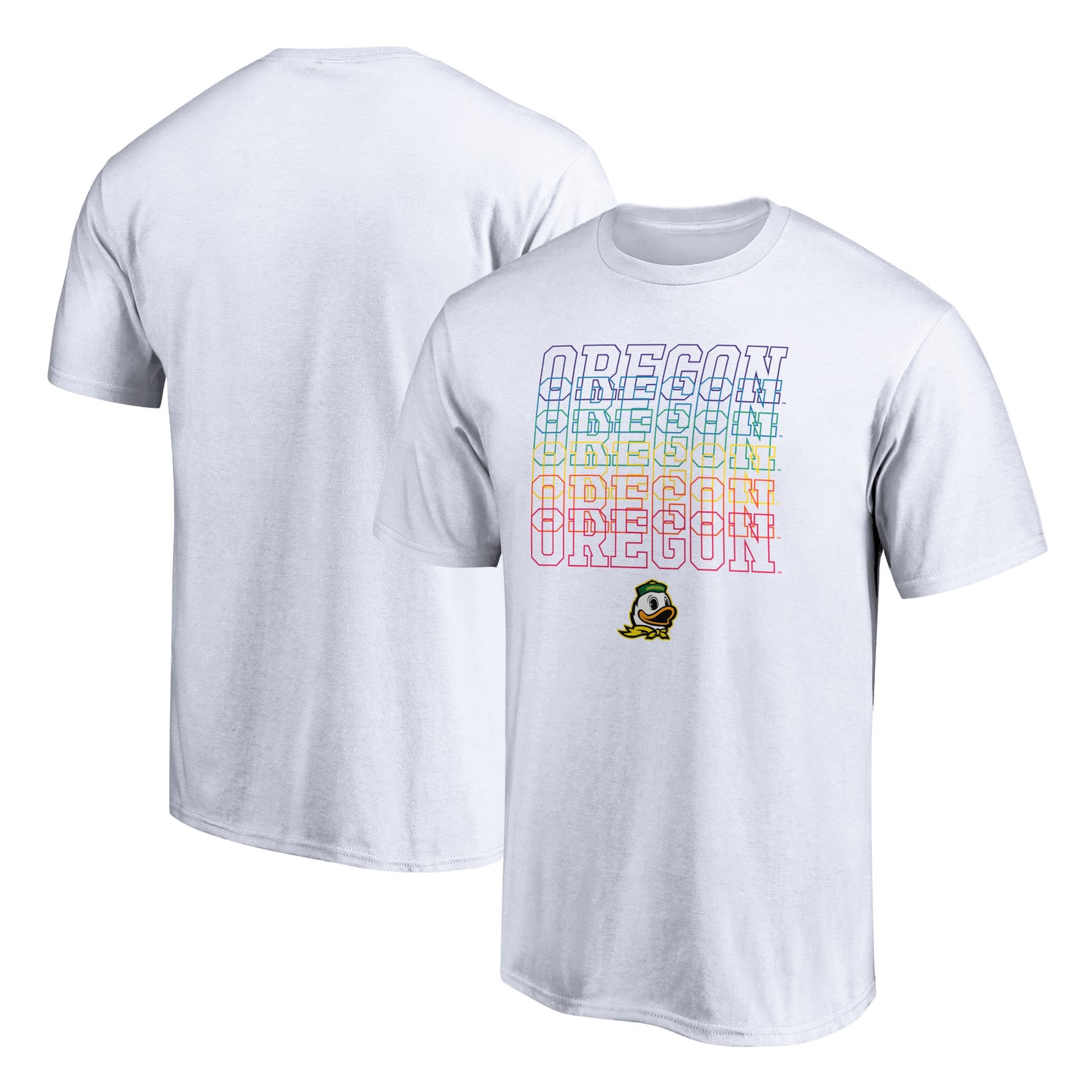 Men's White Oregon Ducks City Pride T-Shirt