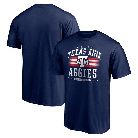 Men's Navy Texas A&M Aggies Americana T-Shirt