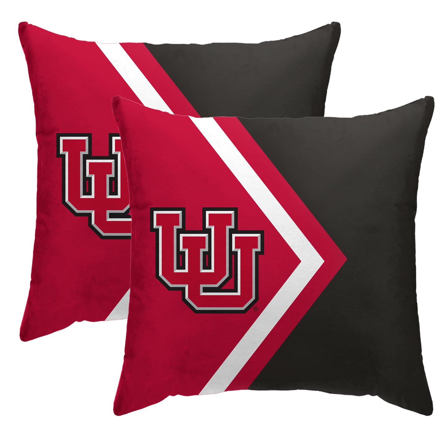 Utah Utes 16'' x 16'' Side Arrow Poly Span Decor Pillows 2-Pack