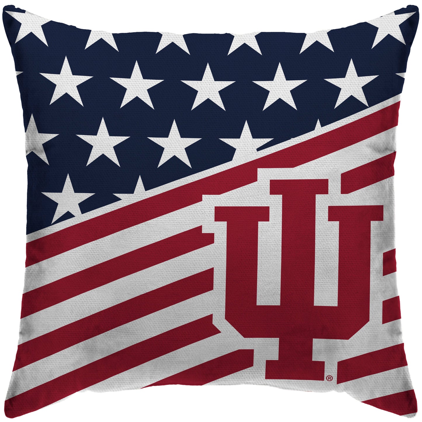 Indiana Hoosiers 18'' x 18'' Team Americana Decorative Throw Pillow