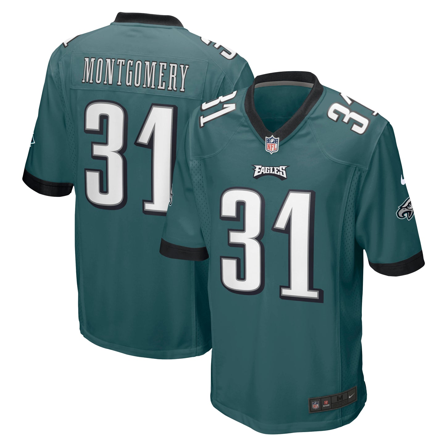 Men's Nike Wilbert Montgomery Midnight Green Philadelphia Eagles Retired Player Jersey