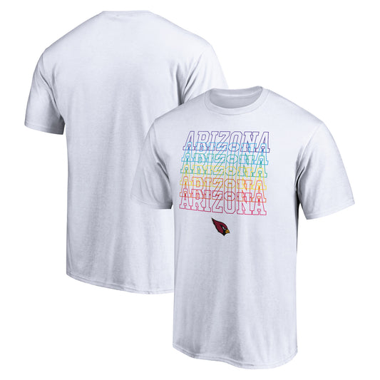 Men's White Arizona Cardinals City Pride T-Shirt