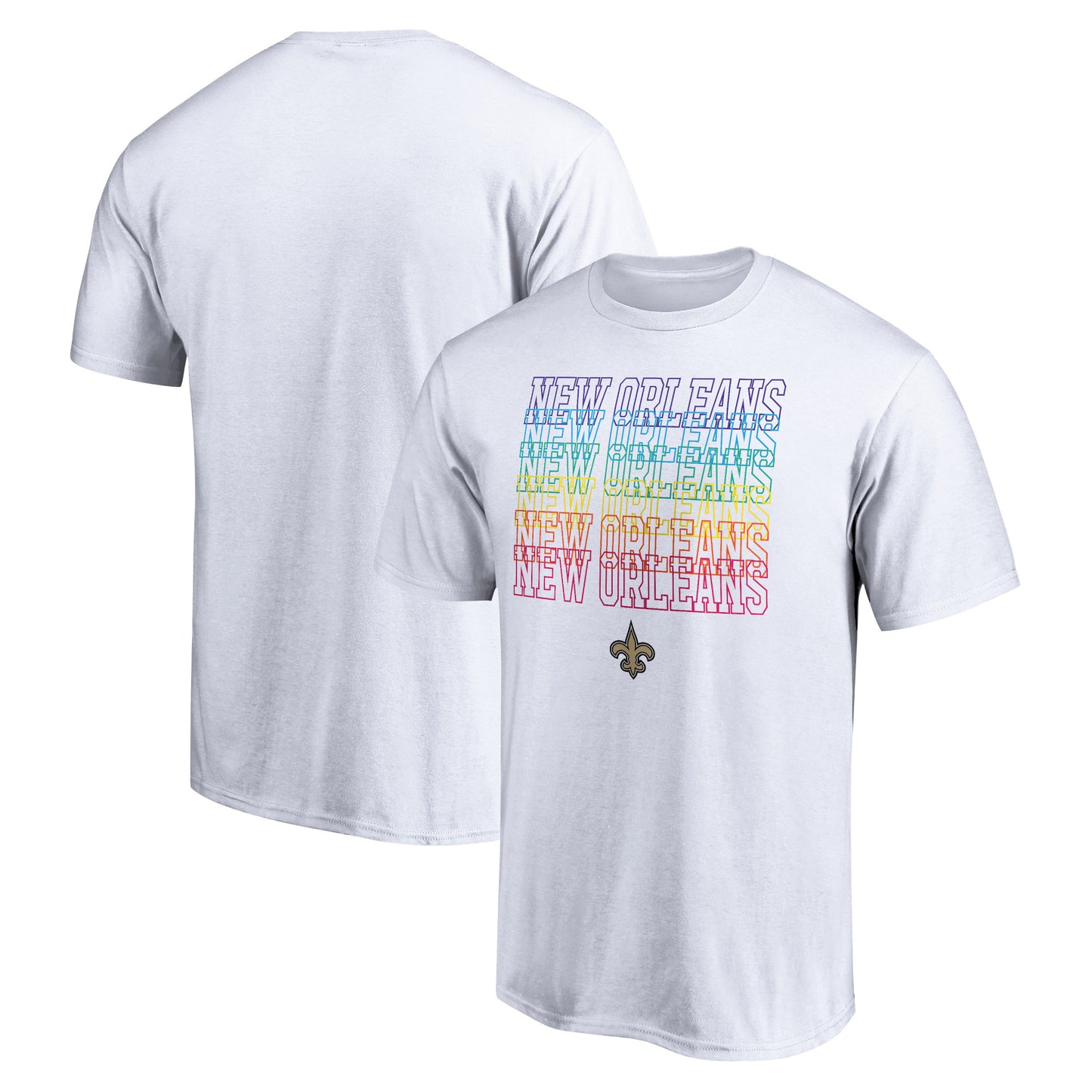 Men's White New Orleans Saints City Pride T-Shirt