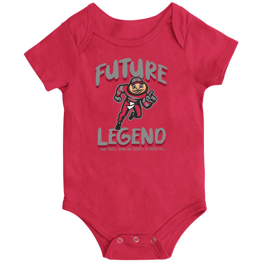 Newborn & Infant Colosseum Scarlet Ohio State Buckeyes Core Bodysuit