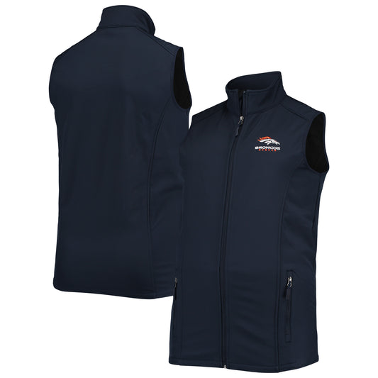 Men's Dunbrooke Navy Denver Broncos Big & Tall Archer Softshell Full-Zip Vest